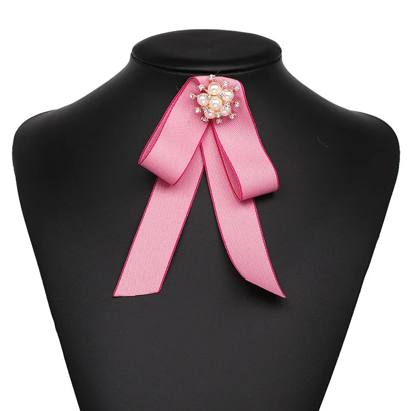 Pink Модное индивидуальное ожерелье для женщин красивая мода лук ювелирные украшения - Цвет: Pink