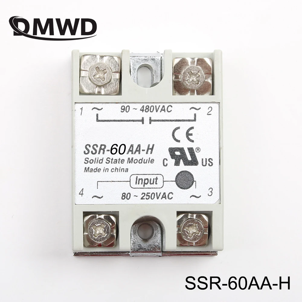 Твердотельные реле SSR 60AA H 60A AC к твердотельный регулятор сопротивления|relay solid