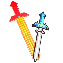 60-80CM Newest Minecraft Toys Colorful Minecraft Sword Foam Action Figures Toys Children’s Toys New Year’s Gifts