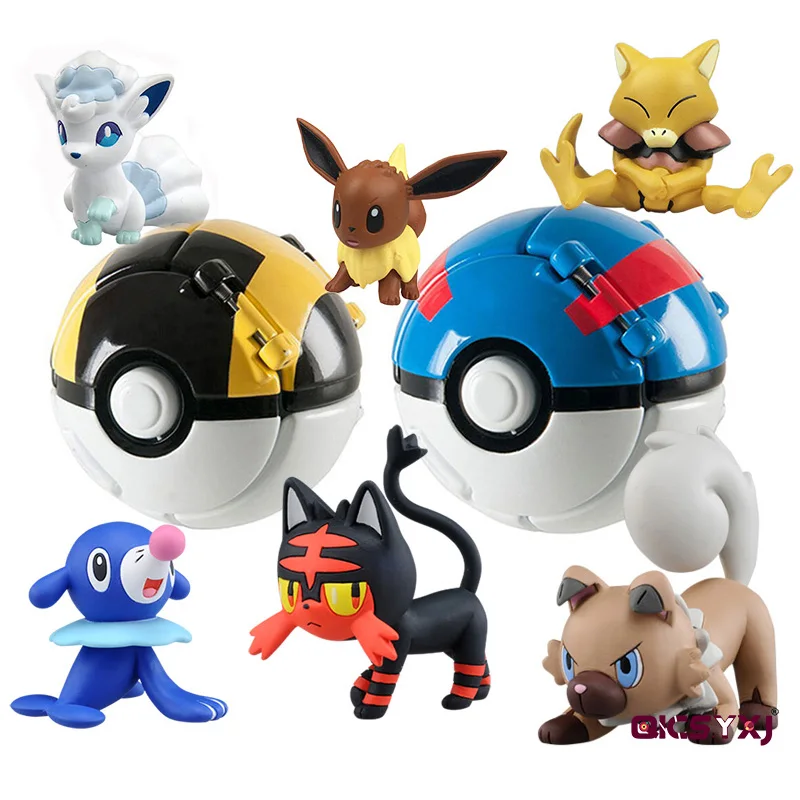 

Poke + 1 free Random Toy Action Figure Pikachu Toy Ball
