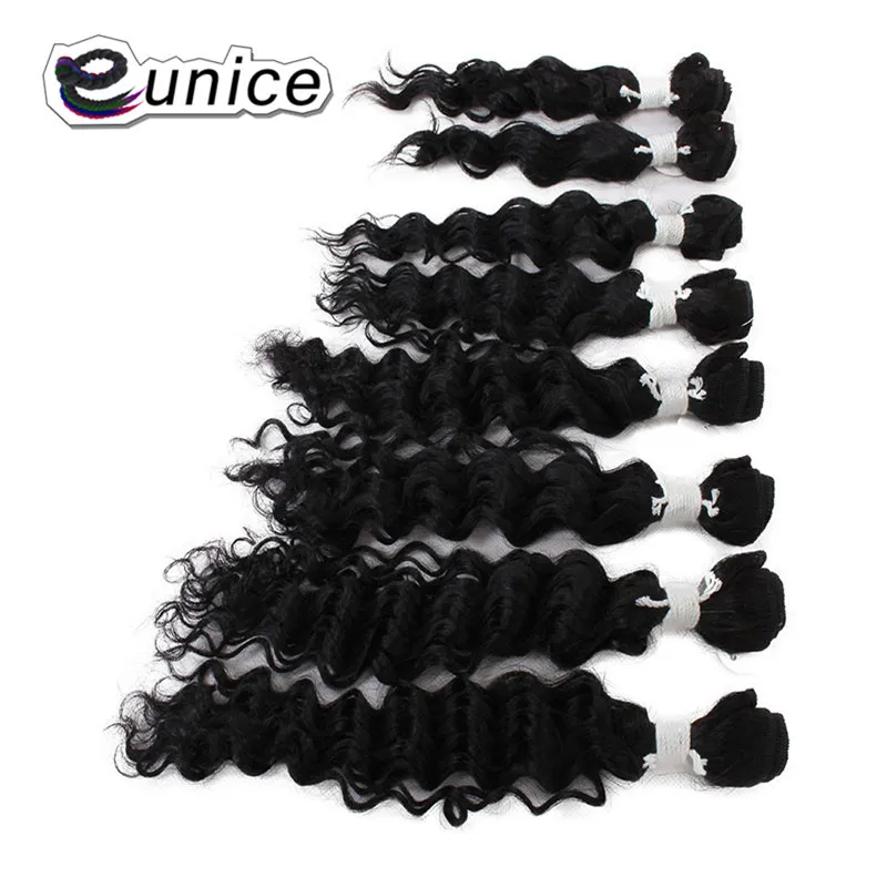 Deep Wave Brazilian Hair Ombre Human Hair Weave Bundles Extensions blond burgundy colors   (2)
