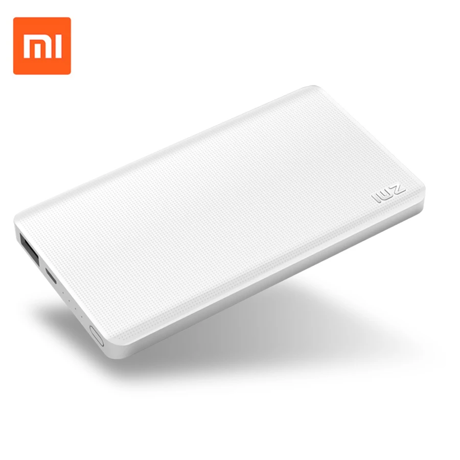 Оригинальный внешний аккумулятор Xiaomi ZMI 5000 мАч Быстрая зарядка поддерживает