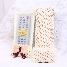 ТВ пульт дистанционного управления кондиционер пульт дистанционного управления пылезащитный чехол с кружевным бантом сумка для хранения Защитный чехол FC136