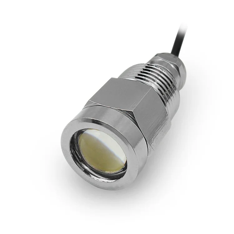 Cromado à Prova Bronze Água Debaixo Levou Luz Marinha Barco Doca Dreno Plugue Tp-tddp-9w Dc8-28v 9 w d' 2 D' Água debaixo d' água levou luz