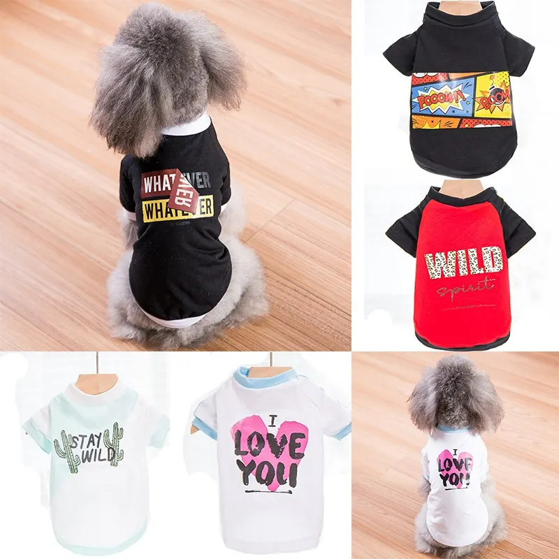 

Pet Dog Vest Clothes Spring Summer Puppy Cat Clothing for Chihuahua Yorkshire Shirts Dogs T-Shirt Pets Products