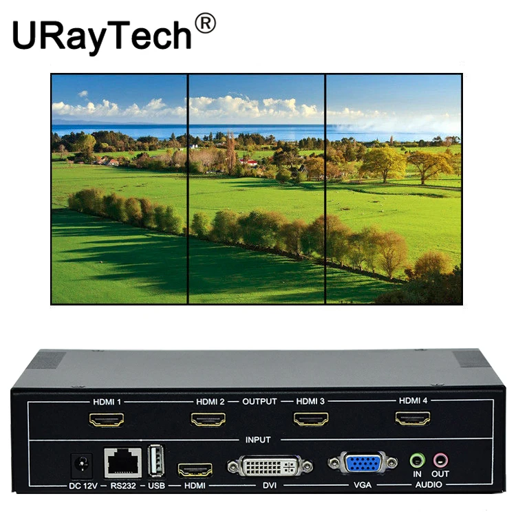 4 Channels TV Video Wall Controller 2x2 for TV Video Splicing 4 Channels TV Video Wall Controller 2x2 for TV Video Splicing
