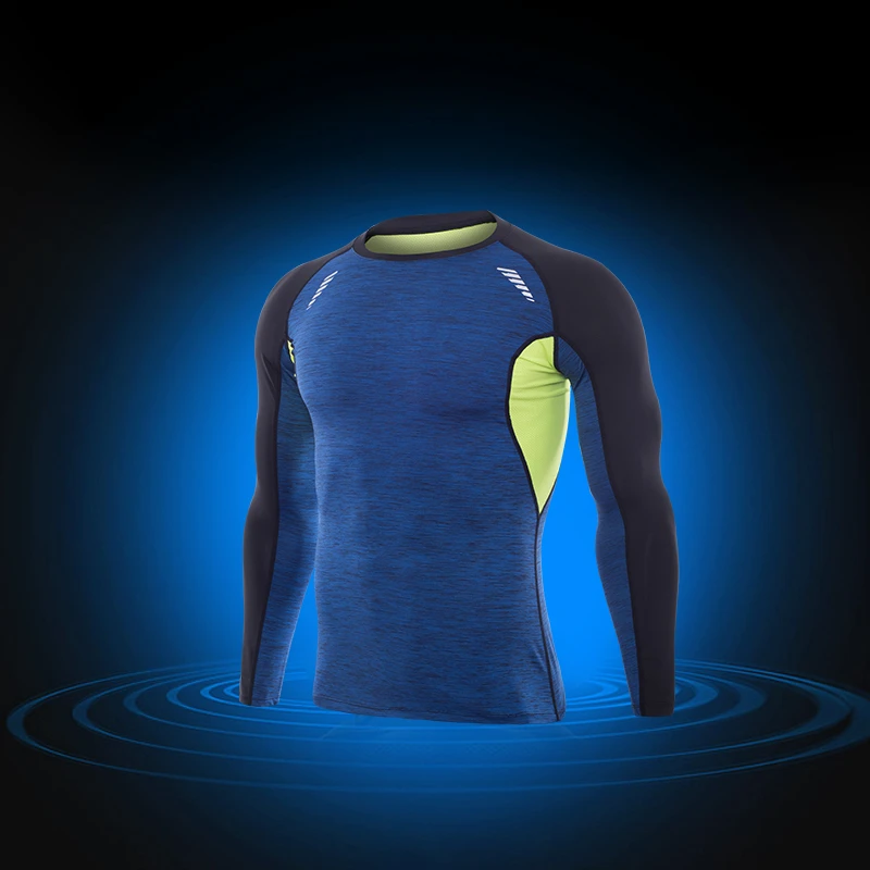 Футболка мужская быстросохнущая с длинными рукавами и отражателем|running long sleeve
