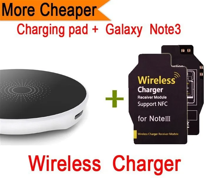 Charging Pad + Samsung Galaxy Note 3 Wireless Receiver