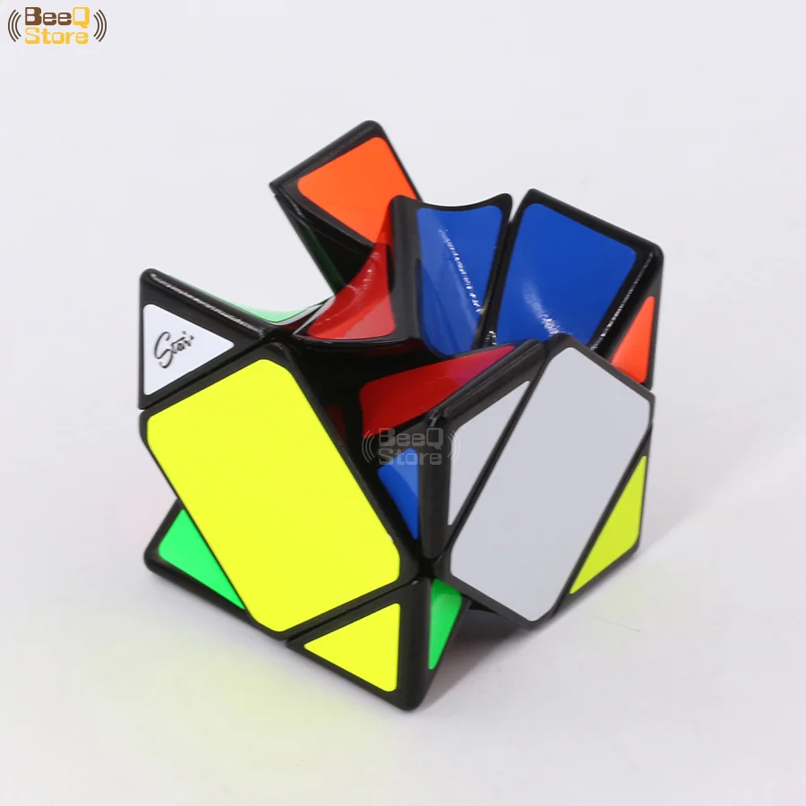 Mofangge Twistyskewb Twisty детская головоломка-кубик Cubo Magico головоломка на скорость игрушки для детей черный Stickerless Красочный корпус необычный острый