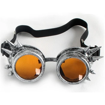 

C.F.GOGGLE Hot Cool Men Women Welding Goggles Unisex Gothic Steampunk Cosplay Antique Spikes Vintage Victorian Glasses Eyewear