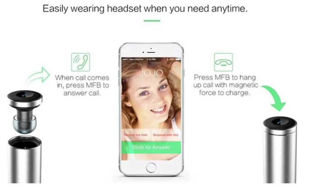 Auto Charging Smart Bluetooth 4.0 Stereo Headset  (17)