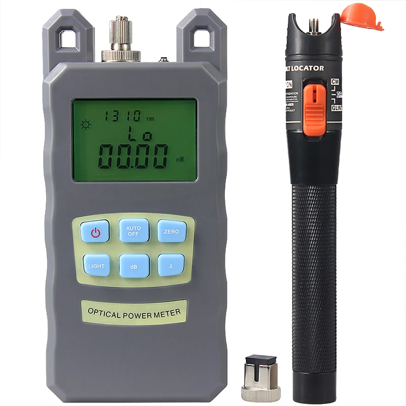 FTTH Fiber Optic Tool Kit Fiber Optical Power Meter 70 + 10dBm and 10km