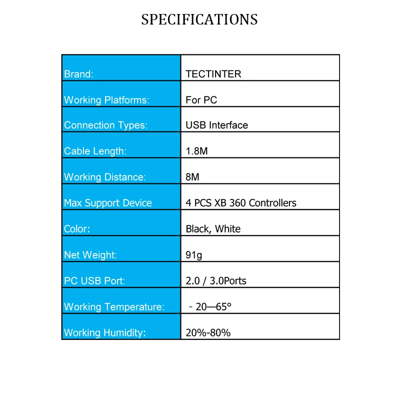 For Xbox 360 Wireless Gamepad PC Adapter USB Receiver Supports Win7/8/10 System For Microsoft Xbox360 Controller Console