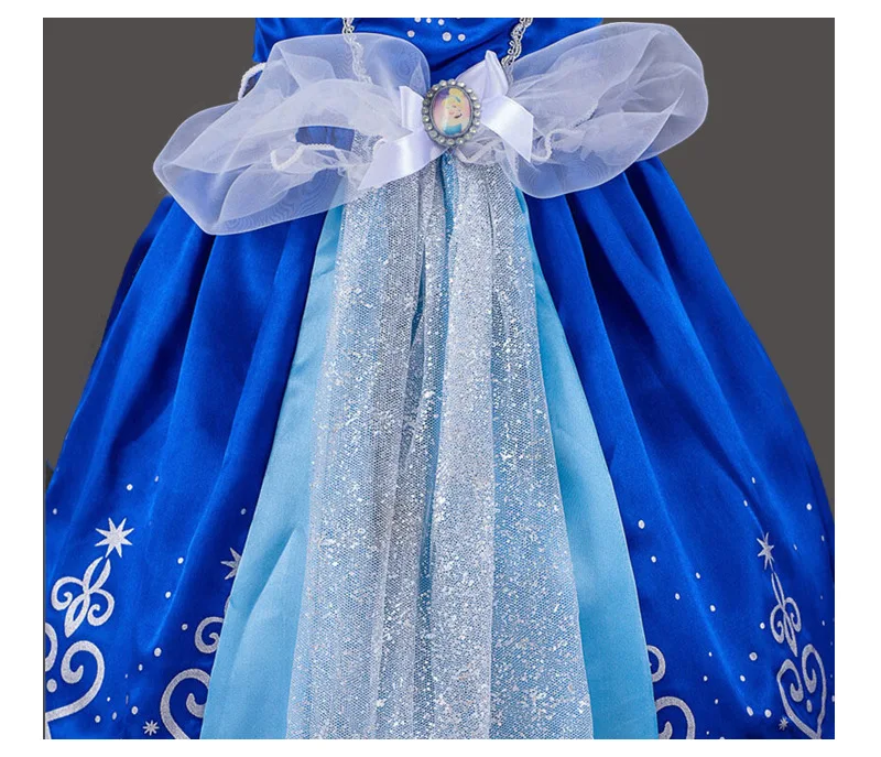 Платье для маленьких девочек, Рождественский карнавальный костюм Анны и Эльзы, летние платья, платье принцессы Эльзы для девочек на день