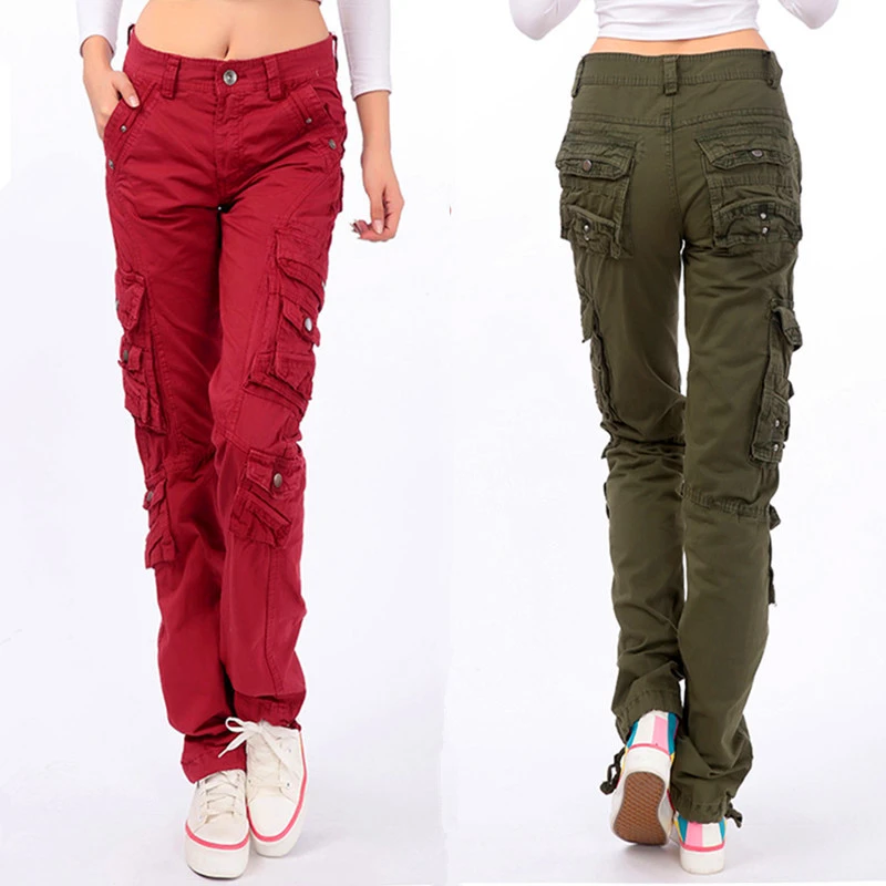 green cargo pants womens plus size