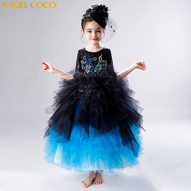 

Luxury Girl Ceremonies Dress Children's Tutu Kids Dresses for Girls Clothes Wedding Party Gown Pageant Dress Vestidos Robe Fille