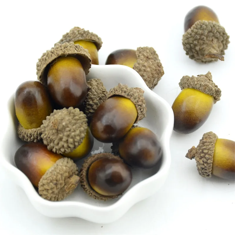 Cheap-20-pieces-of-beautiful-acorns-mini-artificial-foam-fruit-and-vegetables-fruits-home-wedding-christmas (2)