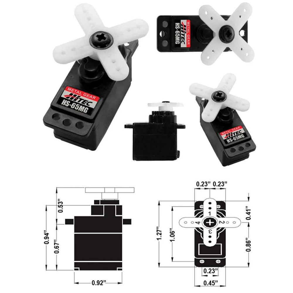 

Original Hitec HS-65MG HS 65mg Micro Servo Futaba JR Trex 450 V2