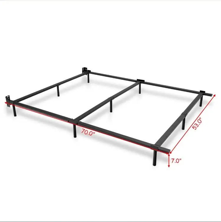 Giantex Black Folding Heavy Duty Metal Bed Frame Center Support Bedroom Full Size Bedroom Furniture HW52107 Giantex Black Folding Heavy Duty Metal Bed Frame Center Support Bedroom Full Size Bedroom Furniture HW52107