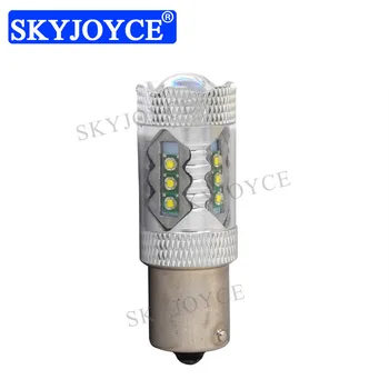 

Wholesale 1156 BAY15S P21W C-R-E Chips 80W 16SMD High Power Car Turn Signal Reverse LED Lights White Yellow Red 1156 LED Light