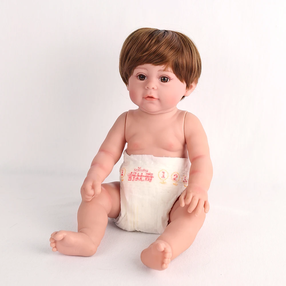 Полный силикон Bebe Reborn Baby Dolls 48 см живая Реалистичная Ванна Playmate 18 дюймов младенец прекрасный Bebe Boneca дети подарки на день рождения