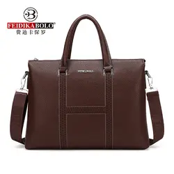 FEIDIKABOLO новый простой дизайн человек сумочка из мягкой кожи бренд Для мужчин Курьерские сумки Бизнес сумка для ноутбука Для Мужчин's