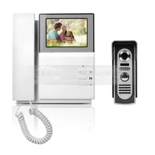 DIYSECUR Video Door Phone Video Intercom Doorbell 4.3inch HD Indoor Monitor + 600 TVLine IR Night Vision Outdoor Camera