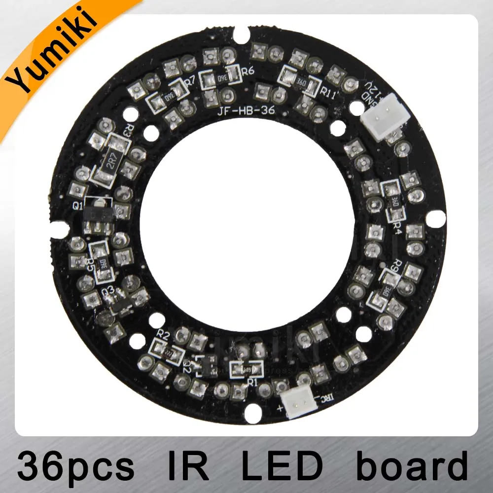 Yumiki инфракрасный 36 шт. ИК светодиодный щит для камер видеонаблюдения ночного видения(диаметр 60 мм) для Объектива CS