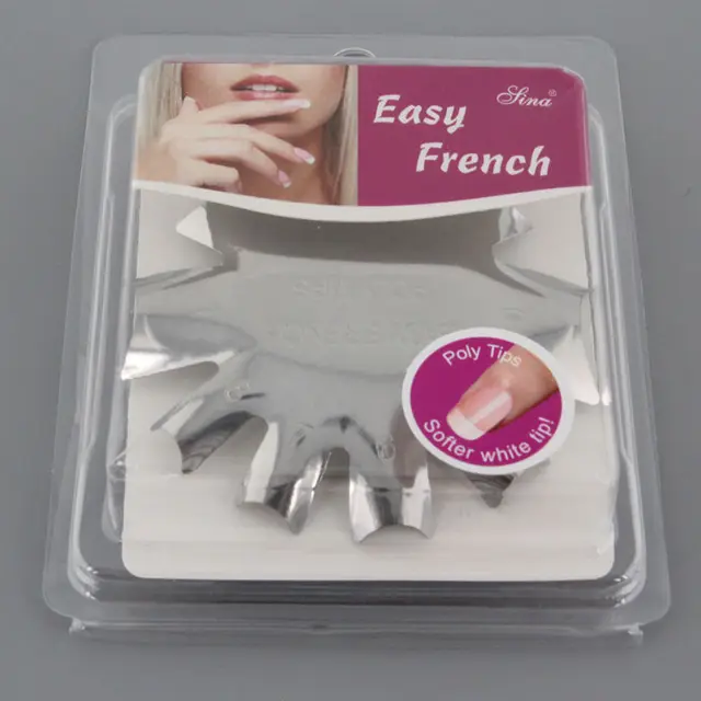 9 Sizes Set Nail Art Manicure Tool Easy French Acrylic Gel Pink 9 Sizes Set Nail Art Manicure Tool Easy French Acrylic Gel Pink White Cutter