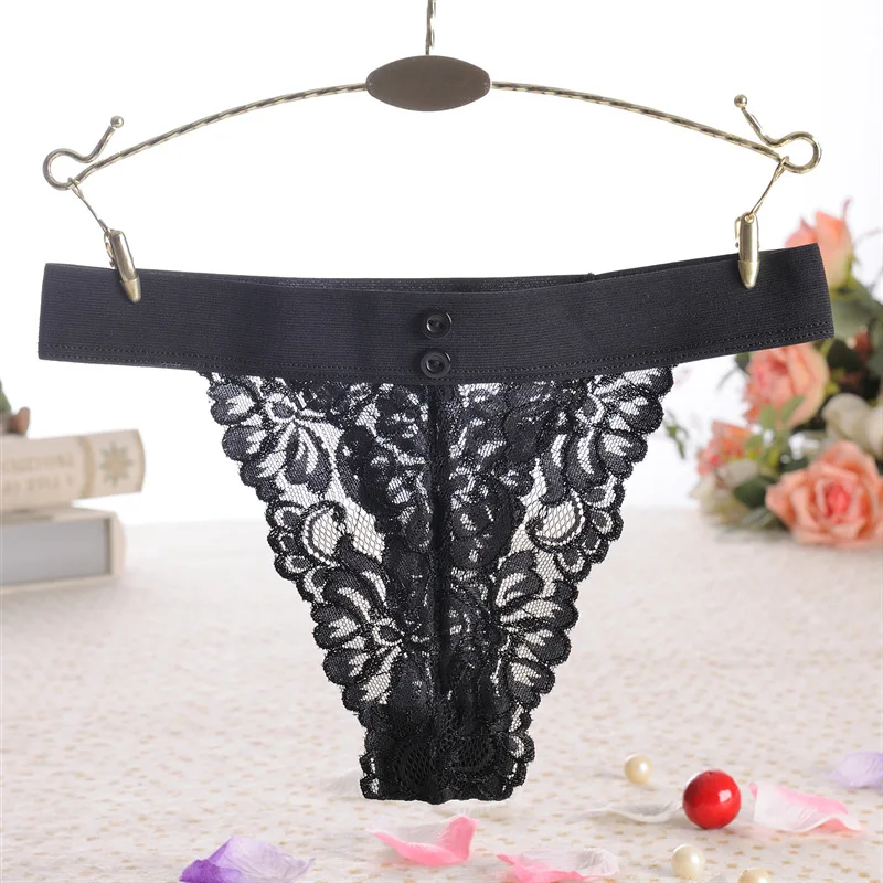 Transparent Underwear Women Plus Size Sexy Lingerie Thongs and G String Lace Panties T-back Seamless String G-string Underpants (10)