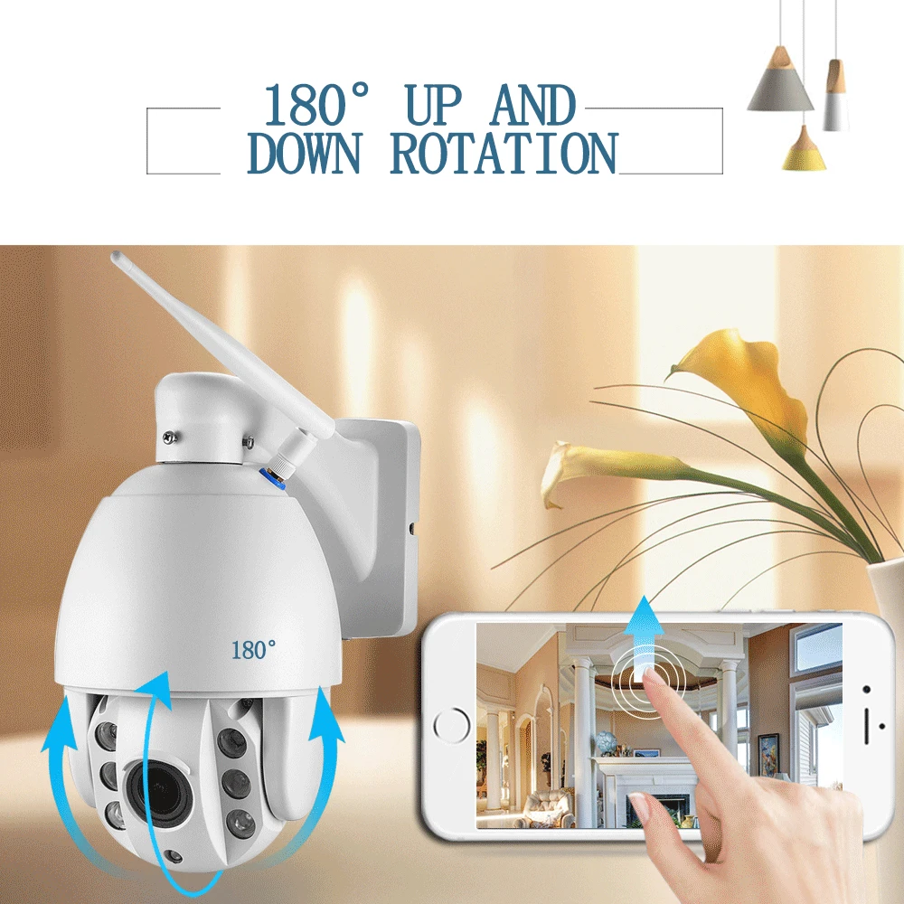 Скоростная купольная IP камера BESDER Hi3516C + SONY IMX323 Wi Fi 4 кратный зум 1080P слот для SD