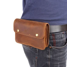 BISI GORO коровья кожа телефон монета Мужская поясная сумка модная одежда пояс карман многофункциональный heuptas heren открытый износостойкий пакет