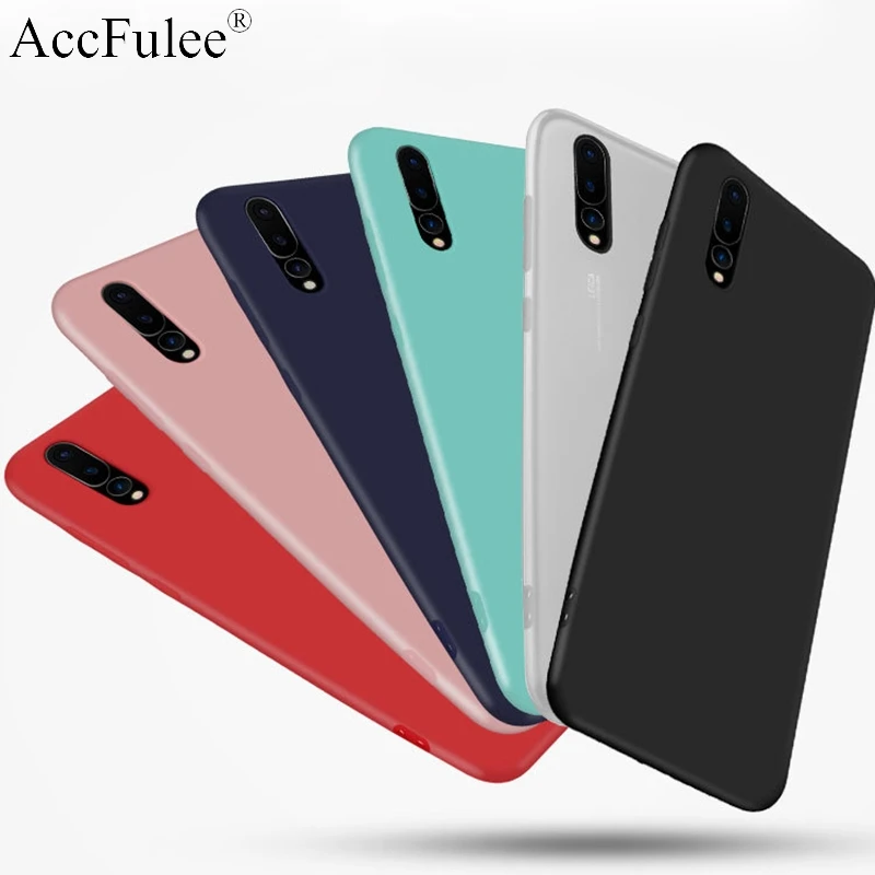 Цветной матовый чехол карамельного цвета из ТПУ для Huawei P8 Lite 2017 P9 mini P10 Selfie P20 P30 P40