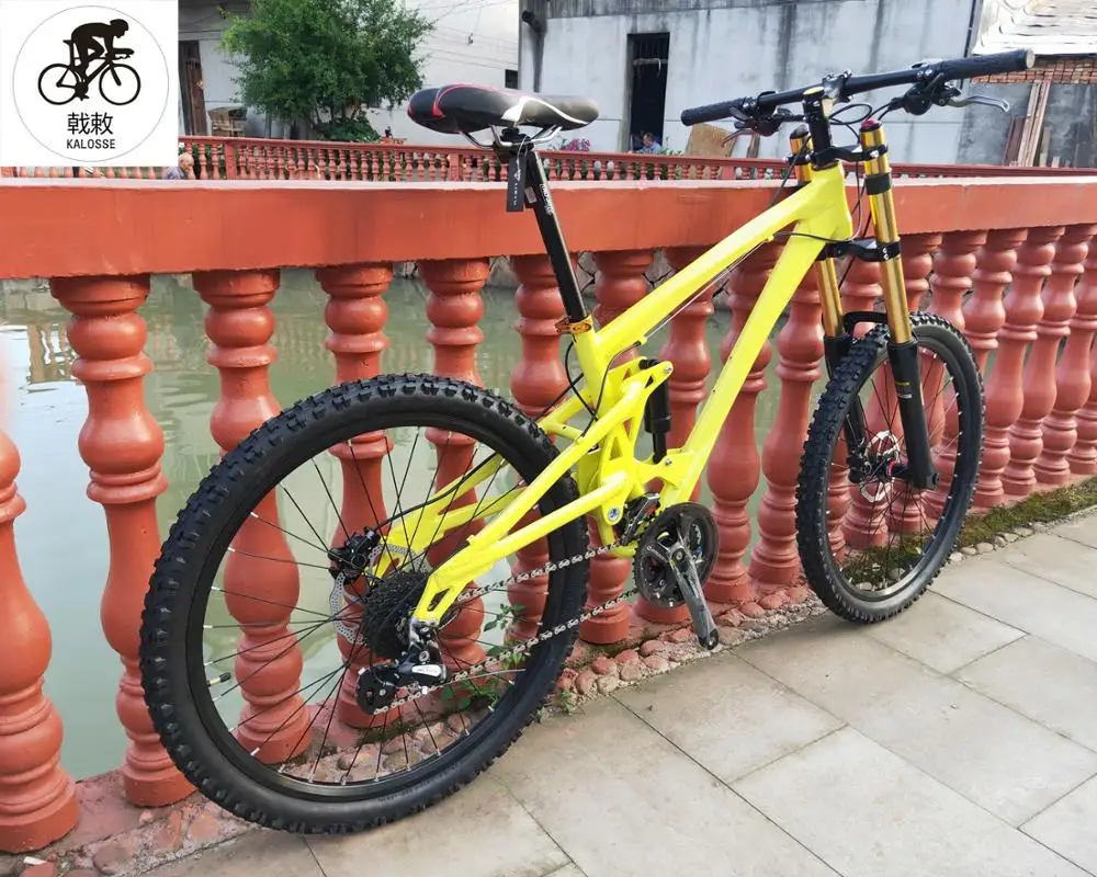 Discount 165mm travel soft-tail bicycle  bike  20X110mm hubs   26er mountain bicycle  24 speed Hydraulic brakes 3