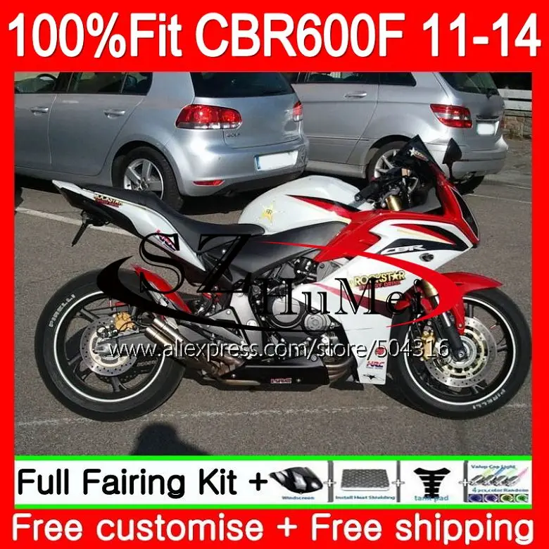 Инъекции для HONDA CBR600F4i CBR600F 11 12 13 14 116SH.5 CBR 600 F 600F CBR600 F4i 2011 2012 2013 2014 в наличии Красные