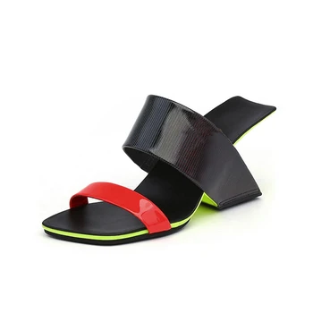 

Sandals Women Summer Strange High Heels Mixed Colors Wedges Shoes for Women Comfortable Women's Shoes plus size