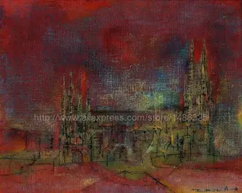 

Zhao wuji hand painted Abstract artist brush modern ist art beautiful gifts office High quality