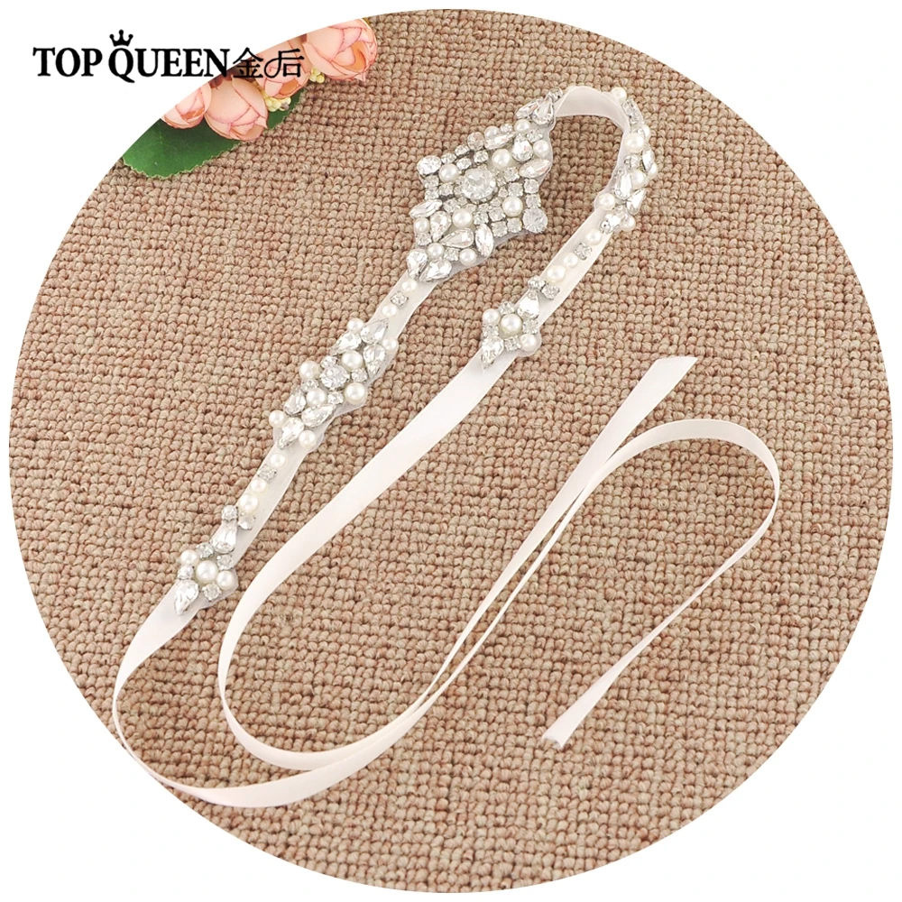 TOPQUEEN H357, для невесты аксессуары для волос для женщин, приготовленные стразами лента для волос невесты Высокое качество украшения для волос