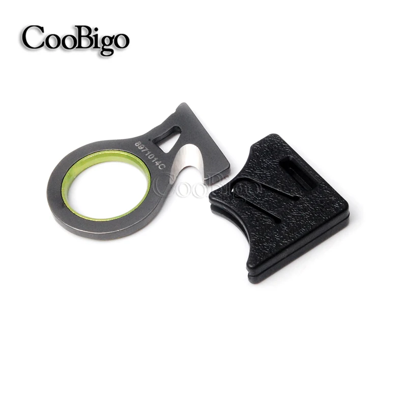 

2pcs pack Pocket Tool Seat Belt Rope Thread Cutter Hook Knife Key Ring Chain Emergency Survival Rescue Kits EDC #FLQ208-B