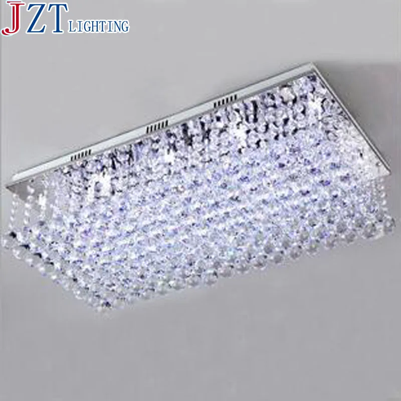 

Newest Modern K9 Crystal Ceiling Light Rectangular Ceiling Lighting Foyer Room Lighting Multi Lights Crystal Ceiling Lamp