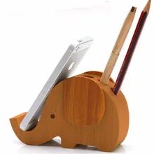 Натуральная деревянная креативная Милая Подставка для сотового телефона с изображением слона, держатель для Android, буковая резьба для iPhone X 11 iPad samsung S10, планшет