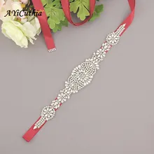 AYiCuthia Стразы Свадебные ремни свадебные пояса, свадебные Ремни свадебные переплеты Свадебные аксессуары Y25