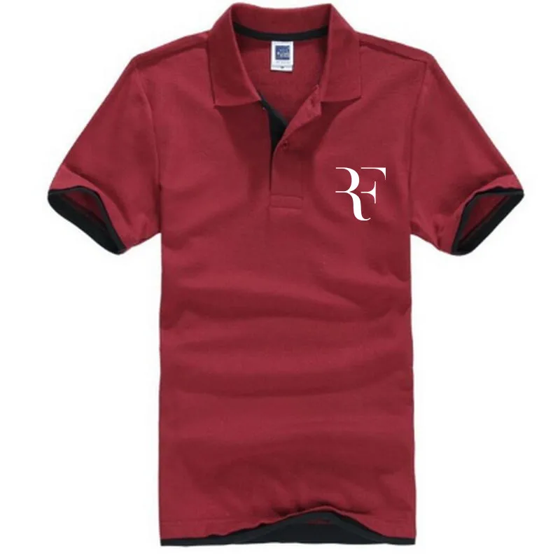 

2019 New roger federer Arrival Hot Sale Polo Shirts Men Spring Summer 13 Colors Fashion Casual Short Sleeve