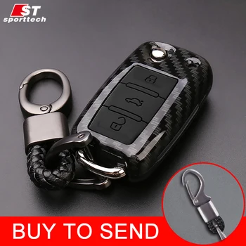

Keychain For VW POLO BORA GOLF Phaeton Beetle JETTA LAVIDA PASSAT SANTANA Golf 7 Key Ring Key Case Cover Holder Car Accessories