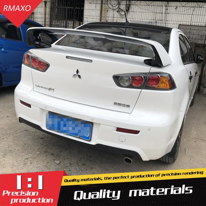 

For Lancer Spoiler EVO 2010-2014 ABS Material Car Rear Wing Primer Color Rear Spoiler For Mitsubishi Lancer EVO Spoiler