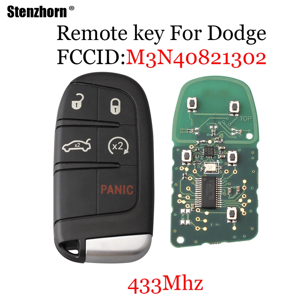 

Stenzhorn Replacement Smart Remote Key Keyless Fob 5Buttons For Jeep Grand Cherokee 2013-2018 M3N40821302 ID46/PCF7953 Chip