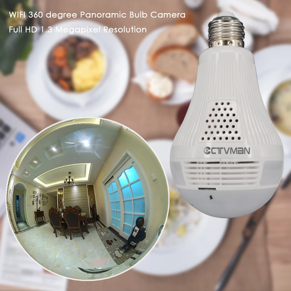 IP камера видеонаблюдения CTVMAN 360 Wi Fi купольная беспроводная|Камеры