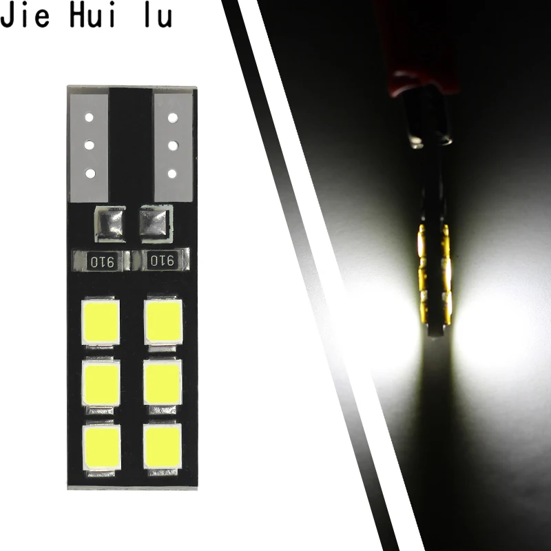 

1Pcs T10 W5W Car LED Lights CANBUS COB 12 Leds 3528 SMD Clearance Light Reading 194 168 2825 Bulb Lamp Signal Light White 12V
