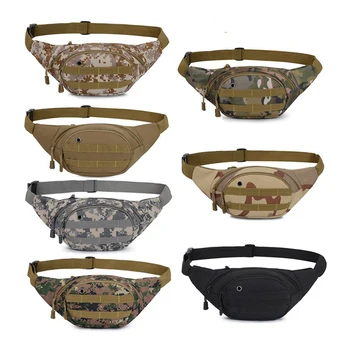 

Running Tactical Military Camouflage Portable Crossbody Waist Nylon Bag Small Outdoor Pack For Phone Cash Changable Belt