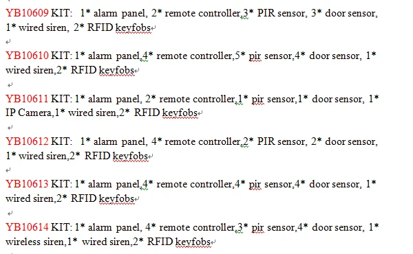 YobangSecurity полный Сенсорный экран 4,3 дюймов Wi-Fi RFID GSM Беспроводной Главная охранной Системы видео IP Камера Android IOS APP